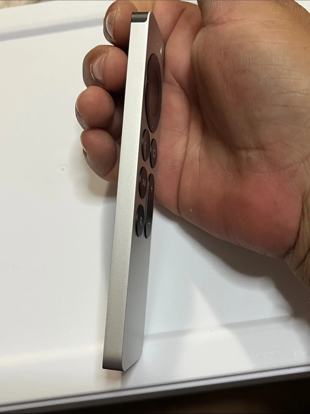 Apple Silver and Black Siri Remote for TV Streaming